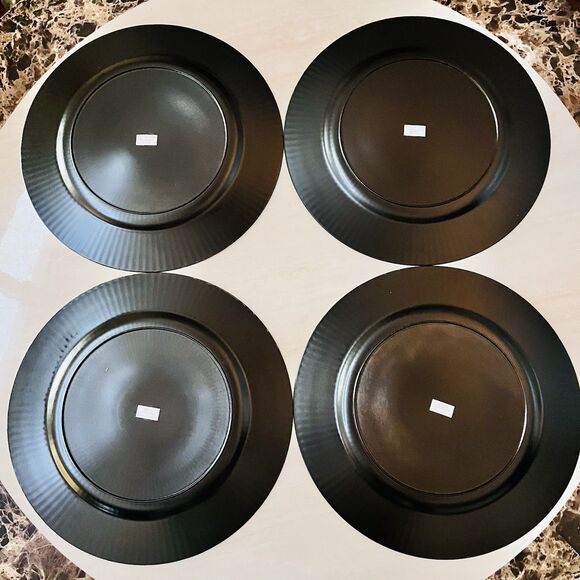 Set Of 4 American Atelier Charger Plate Large 13” Gold Superstar Decorative - Picture 10 of 11